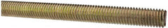 Value Collection - 1/2-13 UNC (Coarse), 3' Long, Alloy Steel Threaded Rod - Yellow Zinc-Plated Finish, Right Hand Thread - Caliber Tooling