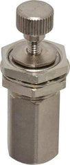 Specialty Mfr - 10-32 Female x Female Mini Needle Valve - 0.1 CV Rate, 150 Max psi, 5-Turn Adjustment - Standard - Caliber Tooling