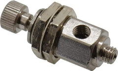 Specialty Mfr - 10-32 Male x Female Mini Needle Valve - 0.1 CV Rate, 150 Max psi, 5-Turn Adjustment - Standard - Caliber Tooling