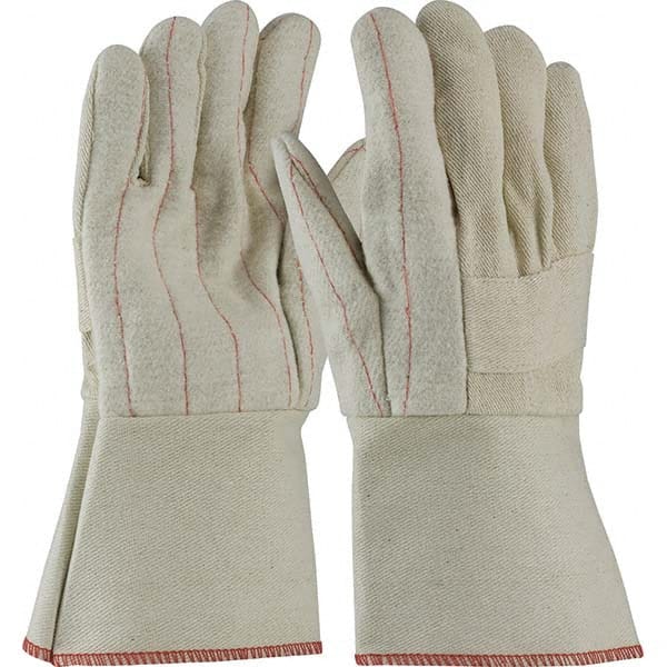 PIP - Size Universal Burlap & Cotton Canvas Lined Cotton Canvas Hot Mill Glove - Caliber Tooling