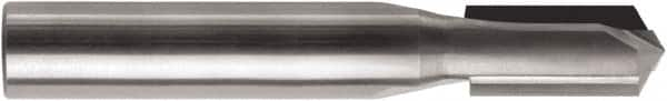 RobbJack - 3/4" Diam, 3/4" Shank Diam, 7/8" Length of Cut, 2 Flute Drill Point End Straight Router Bit - 4" Overall Length, Right Hand Cut, Solid Carbide - Caliber Tooling