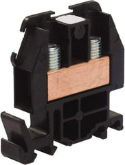 Square D - 600 VAC, 60 Amp, -40 to 275°F, DIN Rail Mount, Nylon Standard Terminal Block - 2 Contacts, Copper, 22 to 8 AWG Compatibility, 1.82 Inch High x 1.72 Inch Deep - Caliber Tooling