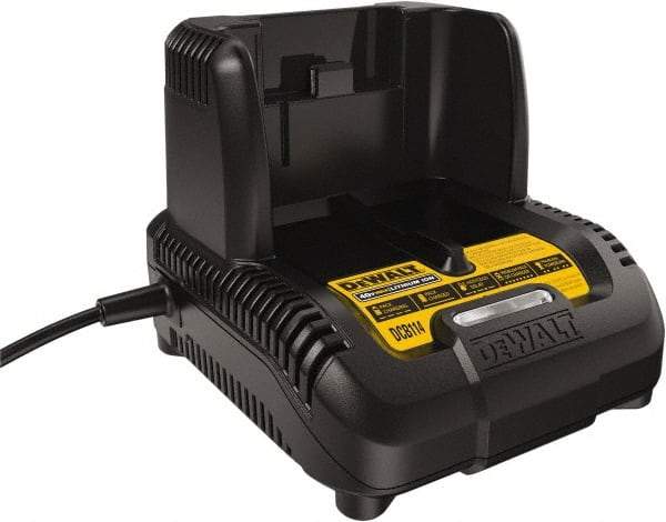DeWALT - 40 Volt, Lithium-Ion Power Tool Charger - 1 hr & 30 min (4.0Ah Battery), 2 hr (+ 6.0Ah Battery) to Charge, AC Wall Outlet Power Source - Caliber Tooling