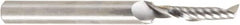 Amana Tool - 3/16" Cutting Diam x 7/8" Length of Cut, 1 Flute, Upcut Spiral Router Bit - Uncoated, Right Hand Cut, Solid Carbide, 2-1/2" OAL x 1/4" Shank Diam, 30° Helix Angle - Caliber Tooling