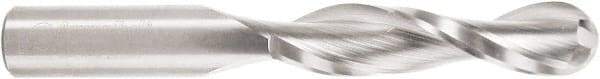 Amana Tool - 1/2" Cutting Diam x 2-1/8" Length of Cut, 2 Flute, Upcut Spiral Router Bit - Uncoated, Right Hand Cut, Solid Carbide, 4" OAL x 1/2" Shank Diam, Core Box, 30° Helix Angle - Caliber Tooling