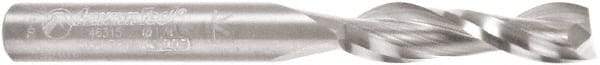 Amana Tool - 1/4" Cutting Diam x 1" Length of Cut, 2 Flute, Upcut Spiral Router Bit - Uncoated, Right Hand Cut, Solid Carbide, 2-1/2" OAL x 1/4" Shank Diam, Flute, 30° Helix Angle - Caliber Tooling