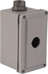 Square D - 1 Hole, 30mm Hole Diameter, Plastic Pushbutton Switch Enclosure - 1, 3, 4, 12, 4X NEMA Rated - Caliber Tooling