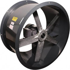 Americraft - 3/4 hp 30" Explosion Proof Direct Drive Tube Axial Duct Fan - 10,440 CFM at 0 Static Pressure, 1,140 RPM, Single Phase - Caliber Tooling