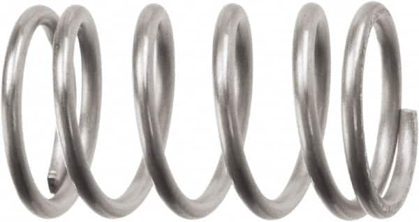 Associated Spring Raymond - 31.12mm OD, 4.5mm Wire, 2-1/2" Free Length, Compression Spring - 157.02 Lb Spring Rating, 438.42 N Max Work Load, Stainless Steel - Caliber Tooling