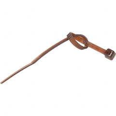 Value Collection - 4" Long Brown Nylon Standard Cable Tie - 18 Lb Tensile Strength, 21mm Max Bundle Diam - Caliber Tooling