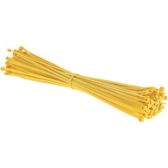 Value Collection - 15.2" Long Yellow Nylon Standard Cable Tie - 50 Lb Tensile Strength, 114mm Max Bundle Diam - Caliber Tooling