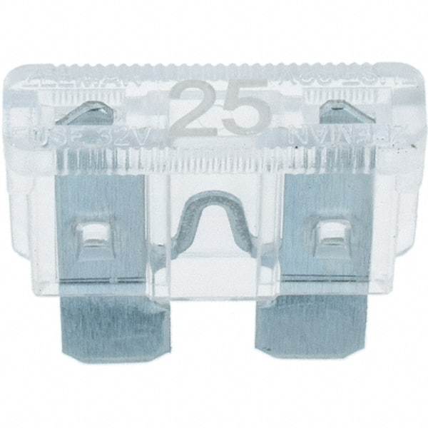 Value Collection - 25 Amp, Automotive Fuse - Clear - Caliber Tooling