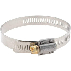 Made in USA - SAE Size 48, 2-9/16 to 3-1/2" Diam, Stainless Steel Worm Drive Clamp - Caliber Tooling