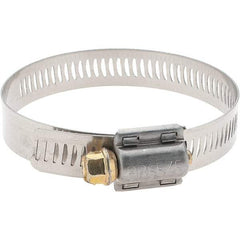 Made in USA - SAE Size 40, 2-1/16 to 3" Diam, Stainless Steel Worm Drive Clamp - Caliber Tooling