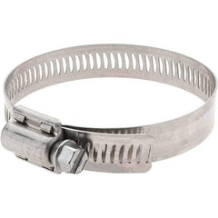 Made in USA - SAE Size 40, 2-1/16 to 3" Diam, Stainless Steel Worm Drive Clamp - Caliber Tooling