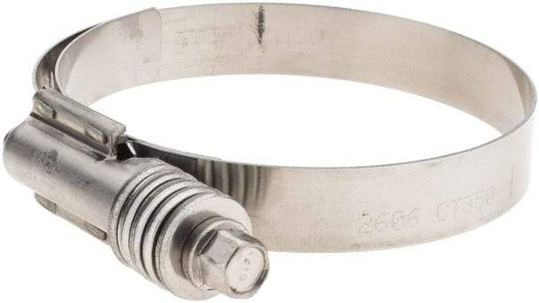 Made in USA - 2-3/4 to 3-5/8" Diam, Stainless Steel Worm Drive Clamp - Caliber Tooling