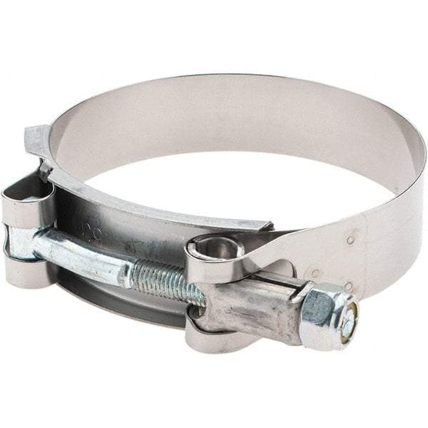 Made in USA - Bolt Clamps Type: T-Bolt Hose Clamp Minimum Diameter (Decimal Inch): 2.7500 - Caliber Tooling