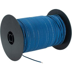 EastPenn - 18 AWG, 1,000' OAL, Hook Up Wire - Blue Polyethylene Jacket - Caliber Tooling