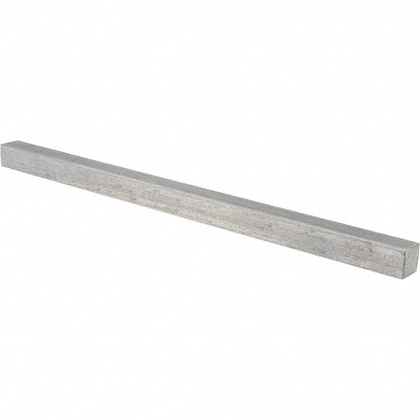 Value Collection - 12" Long x 5/8" High x 5/8" Wide, Plain Steel Undersized Key Stock - Cold Drawn Steel - Caliber Tooling