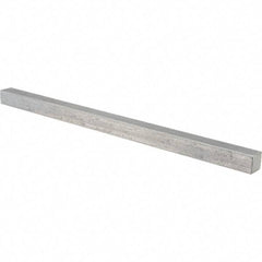 Value Collection - 12" Long x 5/8" High x 5/8" Wide, Plain Steel Undersized Key Stock - Cold Drawn Steel - Caliber Tooling