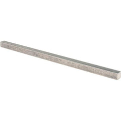 Value Collection - 12" Long x 1/2" High x 1/2" Wide, Plain Steel Undersized Key Stock - Cold Drawn Steel - Caliber Tooling