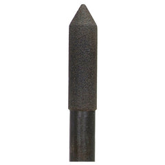 1/2″ × 2″ 1/2″ Spindle Center Lap Mounted Point 80 Grit Aluminum Oxide - Caliber Tooling