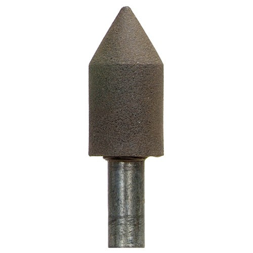 1″ × 2″ 1/2″ Spindle Center Lap Mounted Point 80 Grit Aluminum Oxide - Caliber Tooling