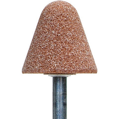 ‎1-1/4″ × 1-1/4″ 1/4″ Spindle Gemini Mounted Point A4 60 Grit Aluminum Oxide - Caliber Tooling