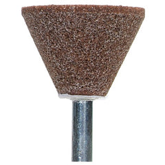 ‎1-3/8″ × 1″ 1/4″ Spindle Gemini Mounted Point A31-60 Grit Aluminum Oxide - Caliber Tooling