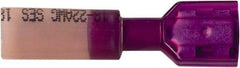 Value Collection - 1/4" Wide, Heat Shrink & Polyolefin Insulation, Female Tab Terminal - Crimp Connection, 22 to 18 AWG Compatible, RoHS Compliant - Caliber Tooling