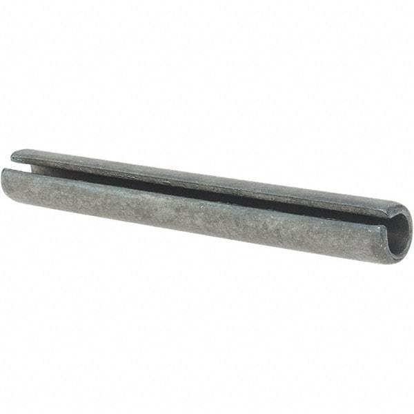 Made in USA - 3/8" Diam x 3" Long Slotted Spring Pin - Grade 1070-1090 Alloy Steel, Black Oxide Finish - Caliber Tooling