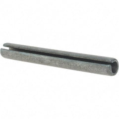 Made in USA - 3/8" Diam x 3" Long Slotted Spring Pin - Grade 1070-1090 Alloy Steel, Black Oxide Finish - Caliber Tooling