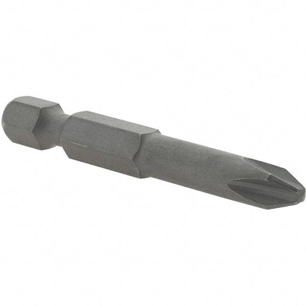 VEGA Industries - #2 Phillips Screwdriver Bit - 1/4" Drive, 2" OAL - Caliber Tooling