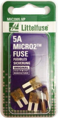 Littelfuse - 5 Amp, 32 VDC, Automotive Fuse - 9.1" Long, Tan, Littlefuse 327005 - Caliber Tooling