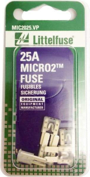 Littelfuse - 25 Amp, 32 VDC, Automotive Fuse - 9.1" Long, Clear, Littlefuse 327025 - Caliber Tooling