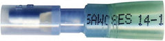 Value Collection - 16 to 14 AWG Crimp Bullet Connector - 0.157" Bullet Diam, Blue Heat Shrink & Polyolefin Insulation - Caliber Tooling