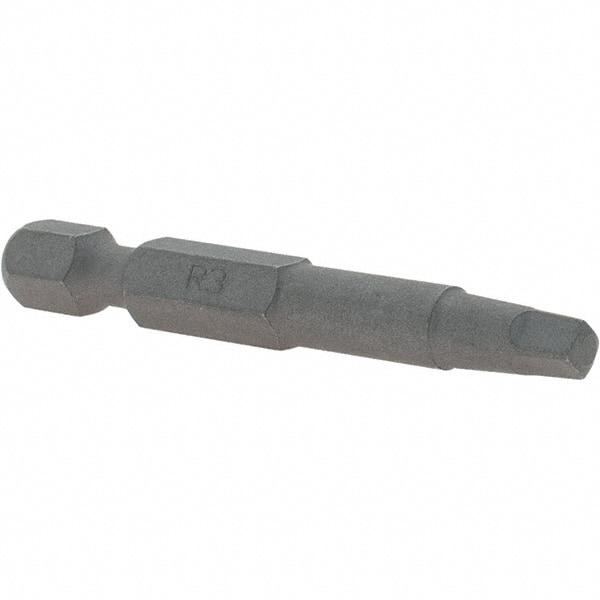 VEGA Industries - #3" Square Size Square Recess Bit - 1/4" Hex Drive, 1-15/16" OAL - Caliber Tooling