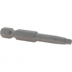 VEGA Industries - #2" Square Size Square Recess Bit - 1/4" Hex Drive, 1-15/16" OAL - Caliber Tooling