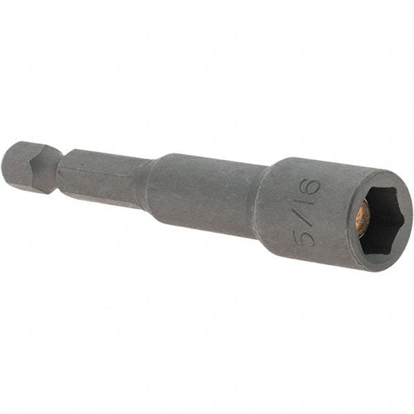 VEGA Industries - 5/16" Magnetic Nutsetter - 1/4" Hex Drive, 2-9/16" OAL - Caliber Tooling