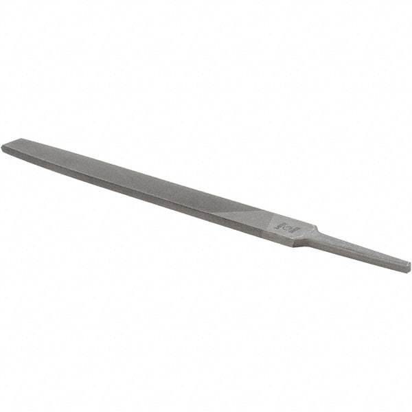 Value Collection - 8" Long, Smooth Cut, Flat American-Pattern File - Double Cut, 7/32" Overall Thickness - Caliber Tooling