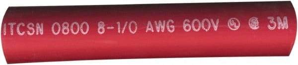 Value Collection - 6" Long, 3:1, Polyolefin Heat Shrink Electrical Tubing - Red - Caliber Tooling