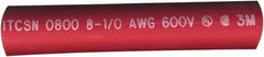 Value Collection - 6" Long, 3:1, Polyolefin Heat Shrink Electrical Tubing - Red - Caliber Tooling