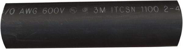 Value Collection - 6" Long, 3:1, Polyolefin Heat Shrink Electrical Tubing - Black - Caliber Tooling