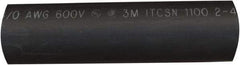 Value Collection - 6" Long, 3:1, Polyolefin Heat Shrink Electrical Tubing - Black - Caliber Tooling