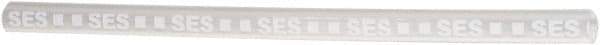 Value Collection - 6" Long, 4:1, Polyolefin Heat Shrink Electrical Tubing - Clear, White - Caliber Tooling