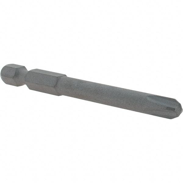 VEGA Industries - #3 Phillips Screwdriver Bit - 1/4" Drive, 2-3/4" OAL - Caliber Tooling