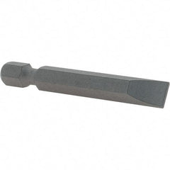 VEGA Industries - 0.275" Slotted Screwdriver Bit - 1/4" Hex Drive, 1-15/16" OAL - Caliber Tooling