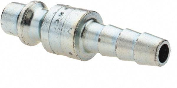 Parker - Hose Barb Industrial Pneumatic Hose Connector - Steel, 1/4" Body Diam, 1/4" Hose ID - Caliber Tooling