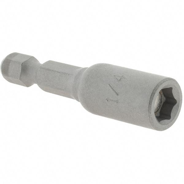 VEGA Industries - 1/4" Magnetic Nutsetter - 1/4" Hex Drive, 1-3/4" OAL - Caliber Tooling