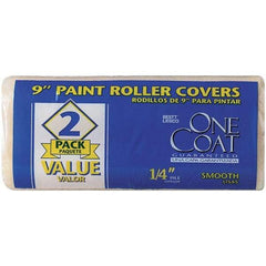 Krylon - 1/4" Nap, 9" Wide Paint Roller Cover - Semi-Smooth Texture, Polyester & Knitted - Caliber Tooling